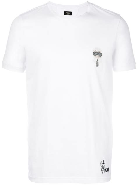 karl t-shirt fendi karl loves replica|Karl Loves Fendi Graphic Print T.